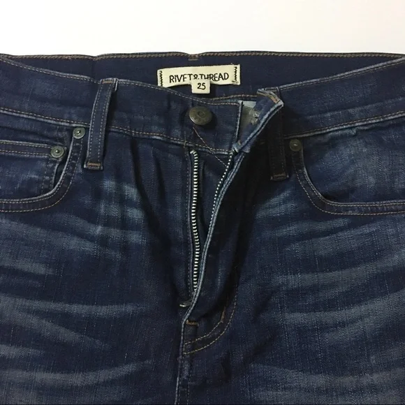 Madewell Rivet & Thread Slim Straight High Waist Jeans - Picture 11 of 15